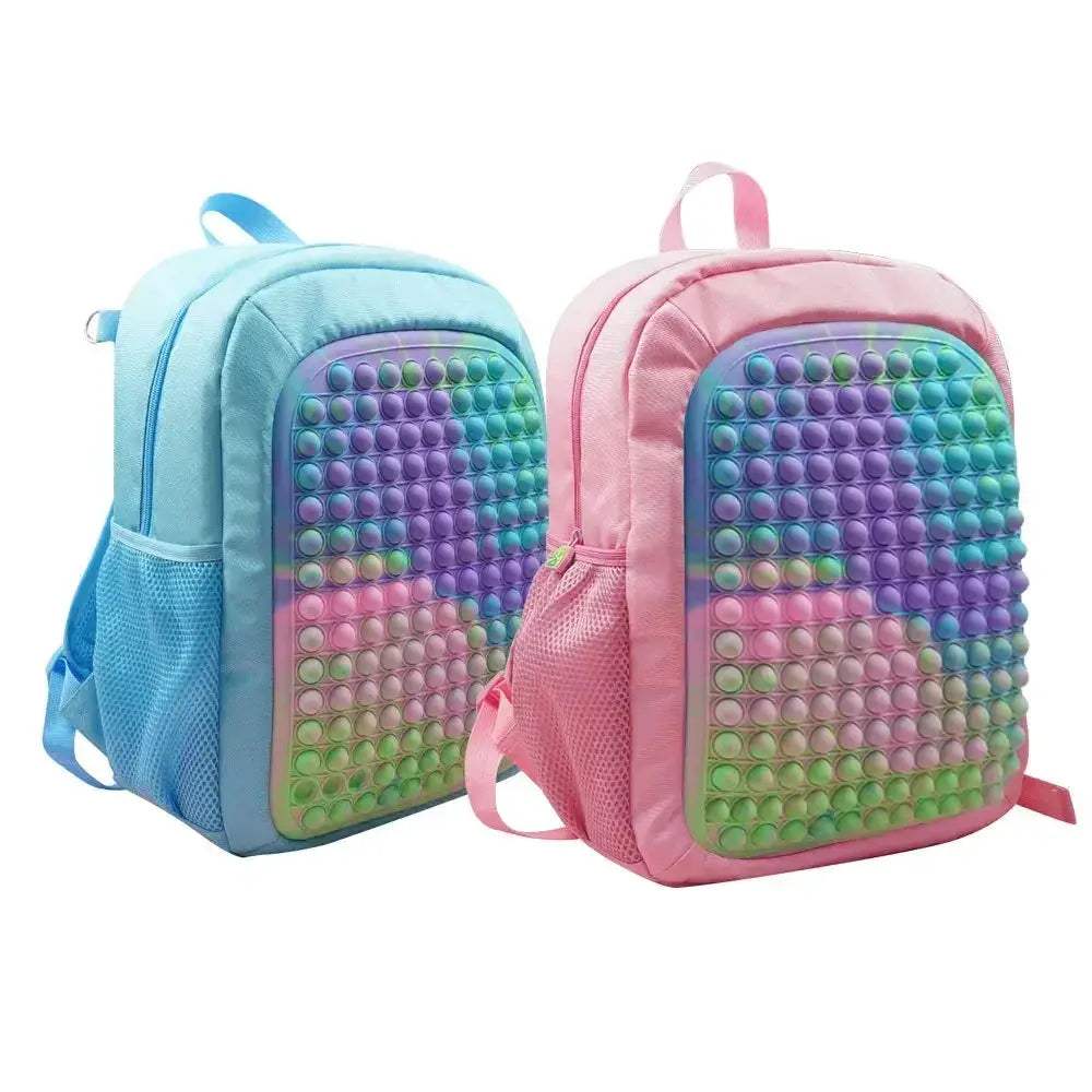 Durable Kids Backpack Built In Pop It Push Bubble Fidget Toy For Stress Relief And School Use - Image 5