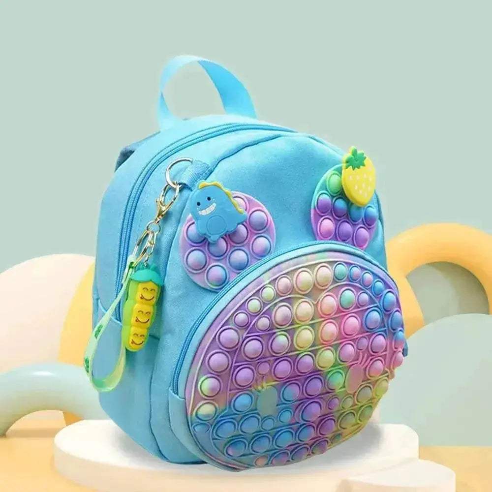 Durable Kids Backpack Built In Pop It Push Bubble Fidget Toy For Stress Relief And School Use - Image 7