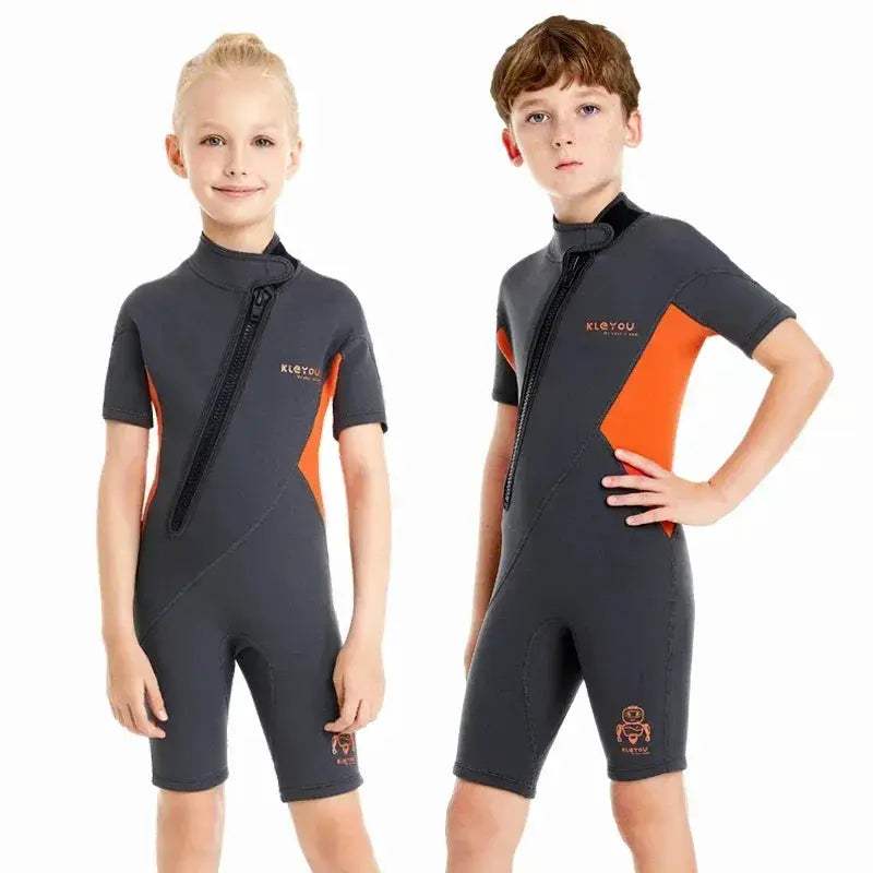 Durable Kids Neoprene Wetsuit 2mm Shorty for Surfing and Beach - Image 8
