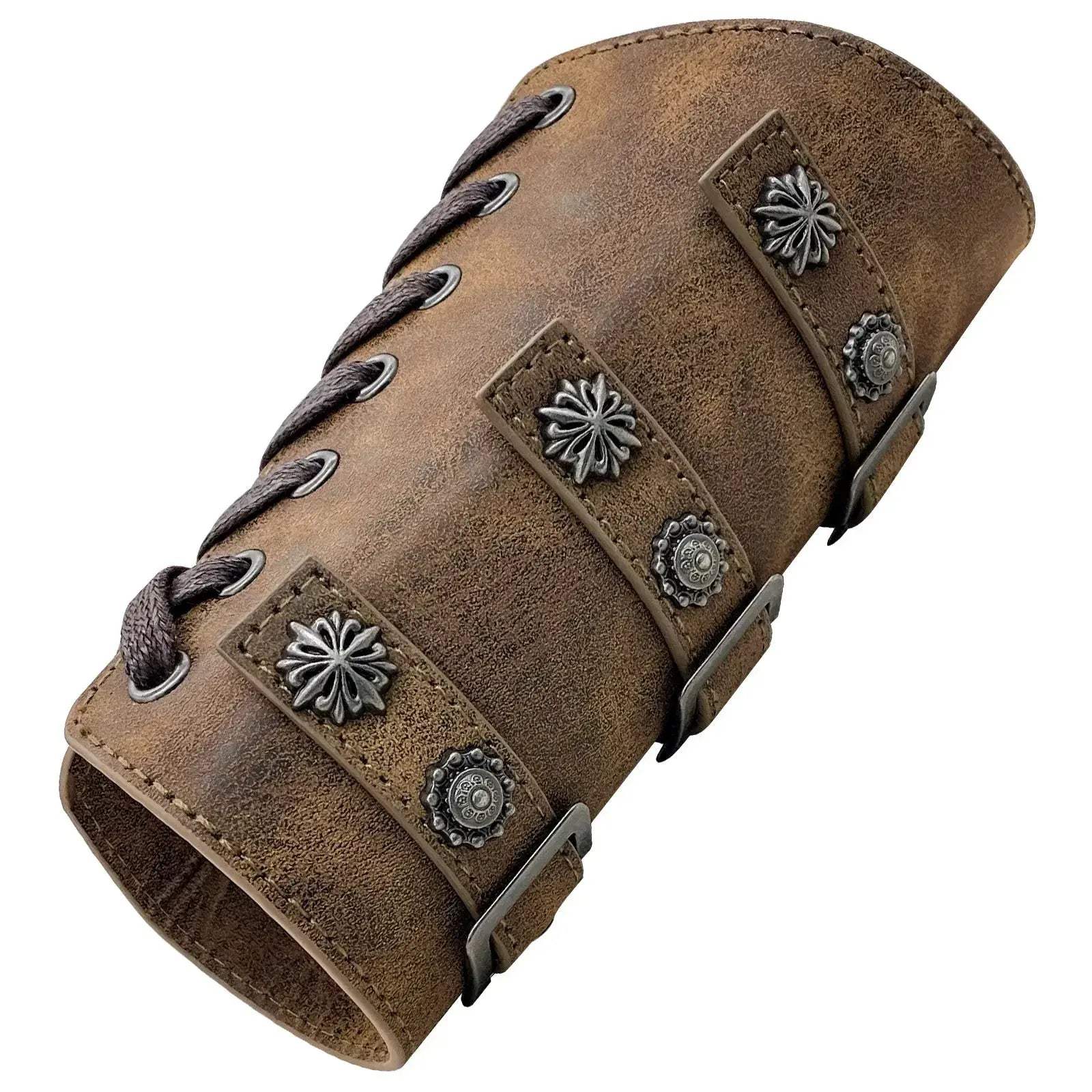 Durable Leather Arm Guard Bracer For Larp And SCA Costumes - Image 7