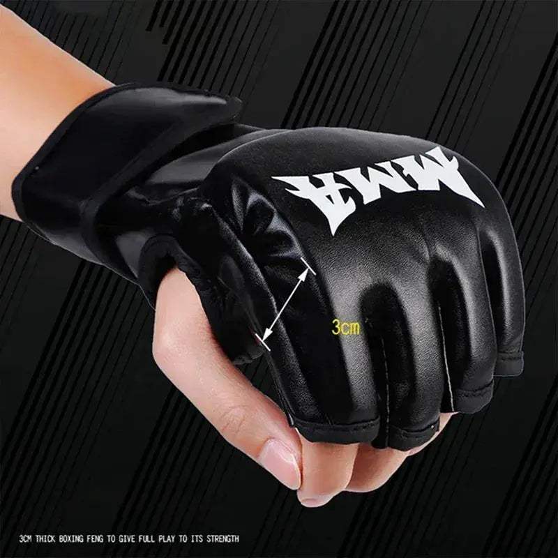 Durable MMA Gloves Sanda Muay Thai Half Finger Unisex - Image 5