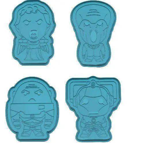 Eaglemoss Doctor Who Monsters Cookie Cutter & Tea Towel Tin - Image 2