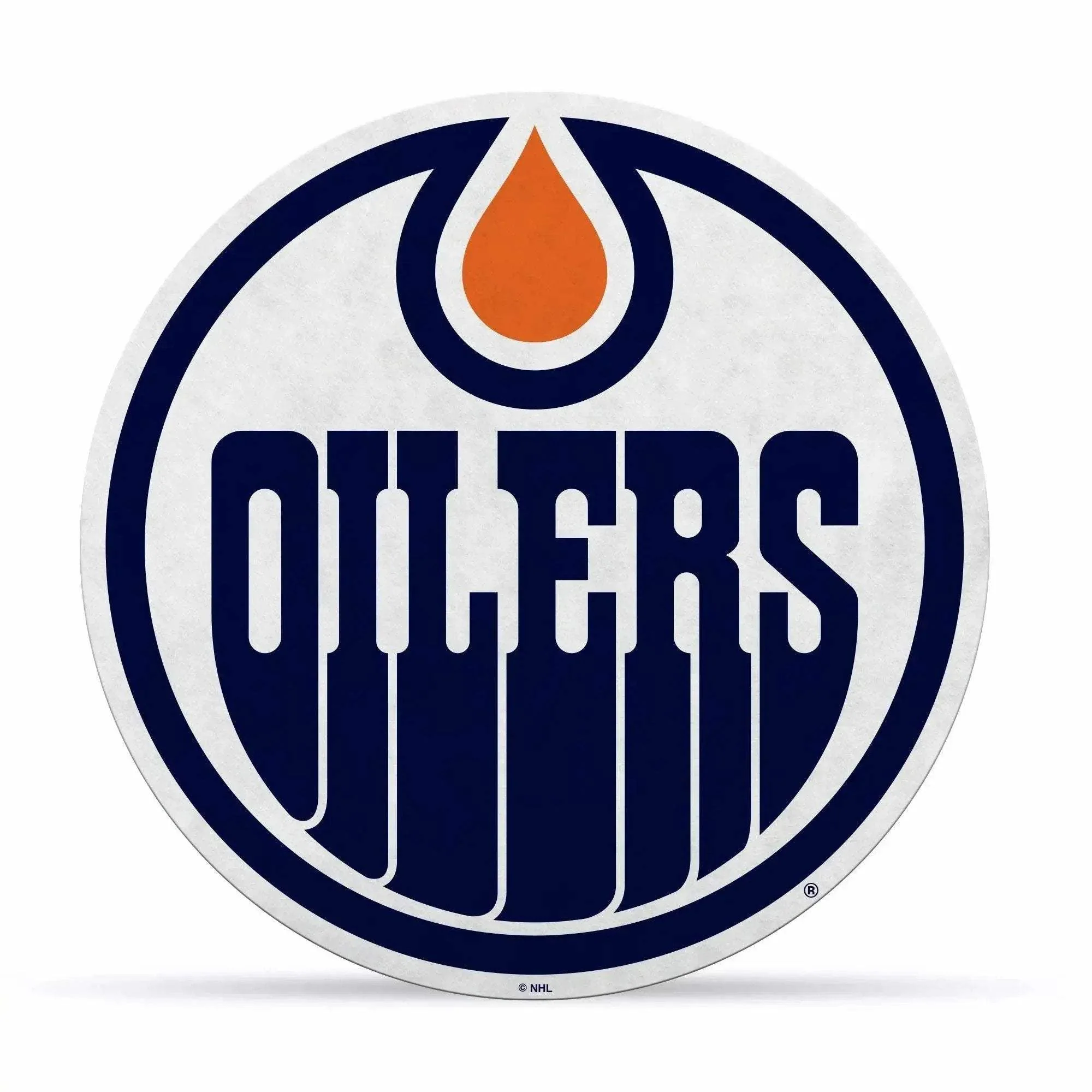 Edmonton Oilers Pennant Shape Logo Design Felt Decor