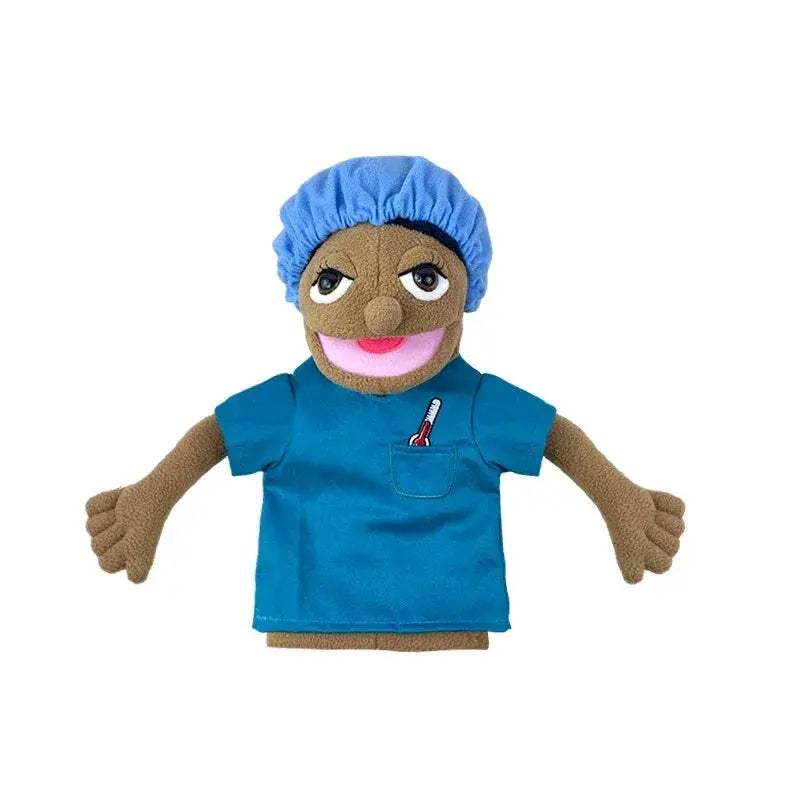 Educational Hand Puppet Set Doctor Police Teacher Plush Toy - Image 11