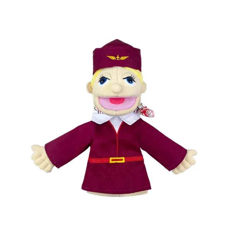 Educational Hand Puppet Set Doctor Police Teacher Plush Toy - Image 17
