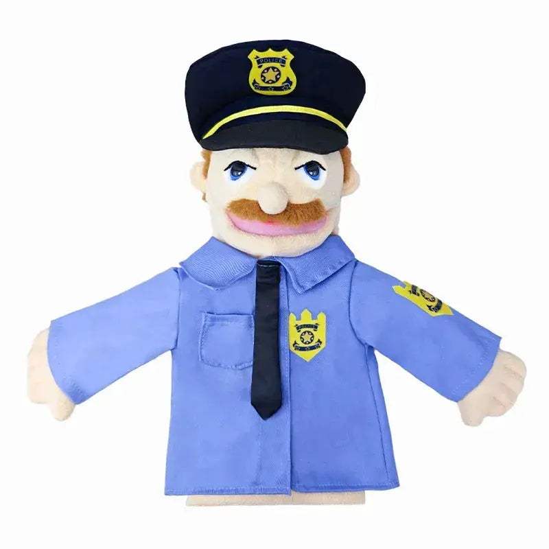 Educational Hand Puppet Set Doctor Police Teacher Plush Toy - Image 20