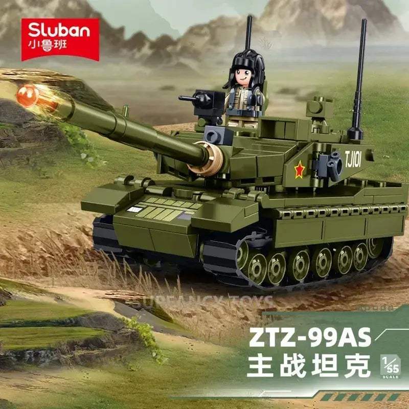 Educational Military Model Bricks Stealth Fighter Helicopter And Main Battle Tank For Teens - Image 3