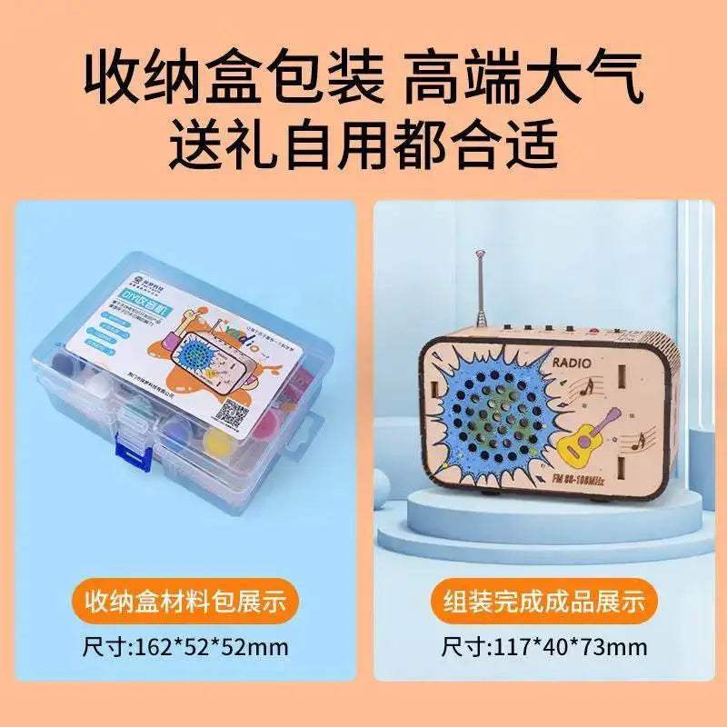 Educational STEM DIY Radio Model Kit Handmade For Kids - Image 3