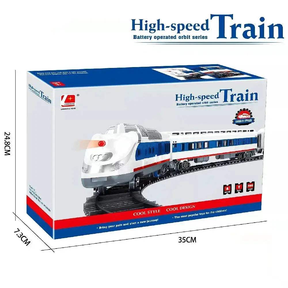 Educational Toy Train Set For Kids Christmas Railway Model - Image 10