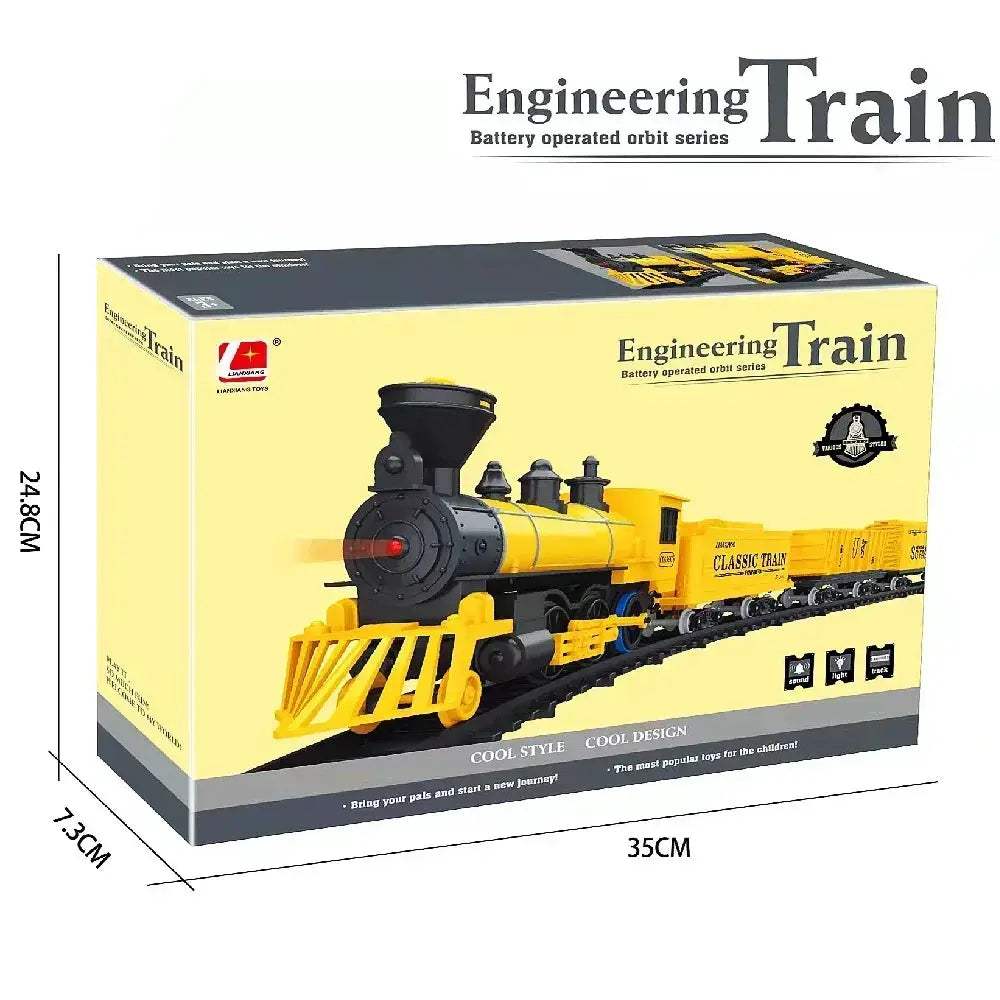 Educational Toy Train Set For Kids Christmas Railway Model - Image 12