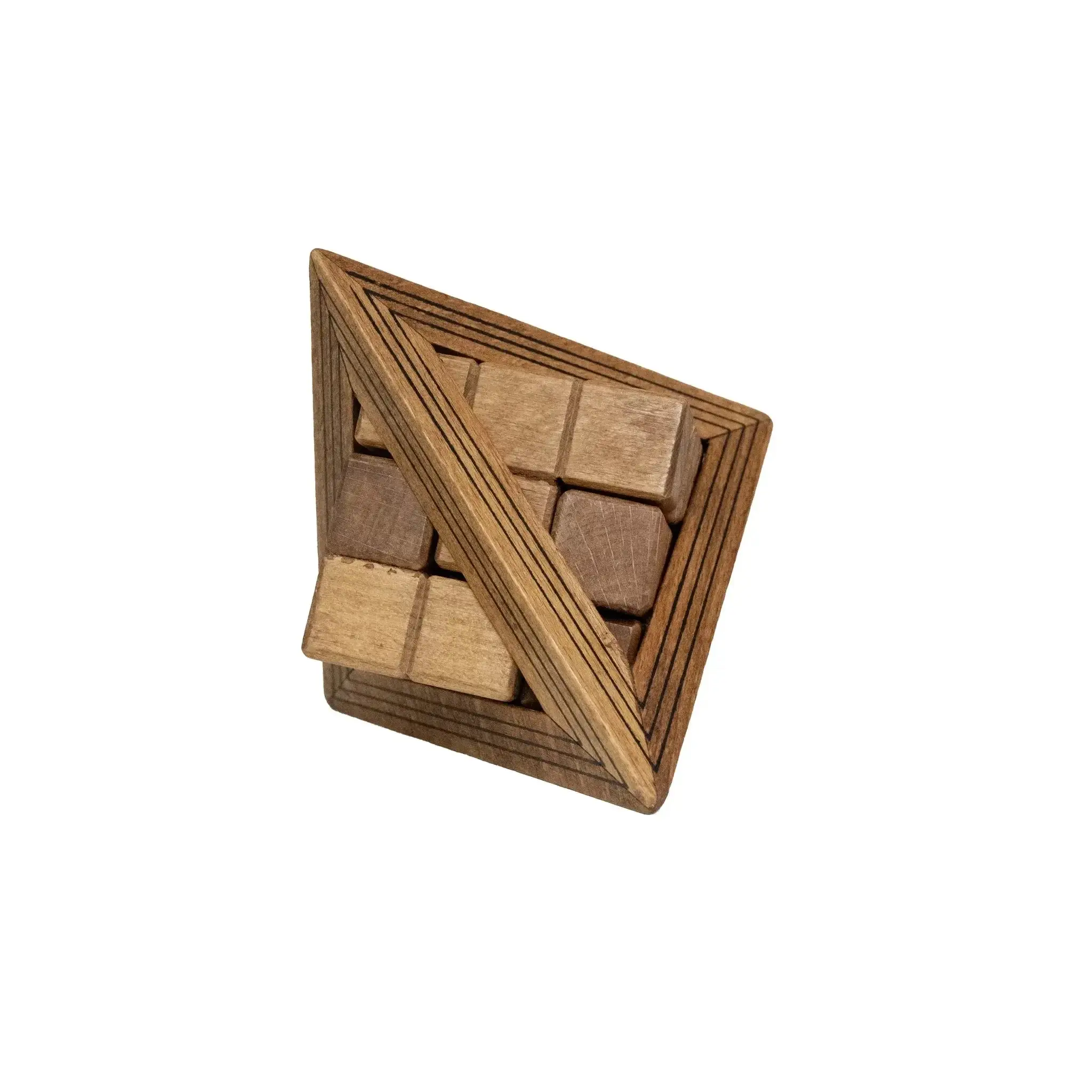 Egyptian Triglyph - Wooden Pyramid Brainteaser - Image 2