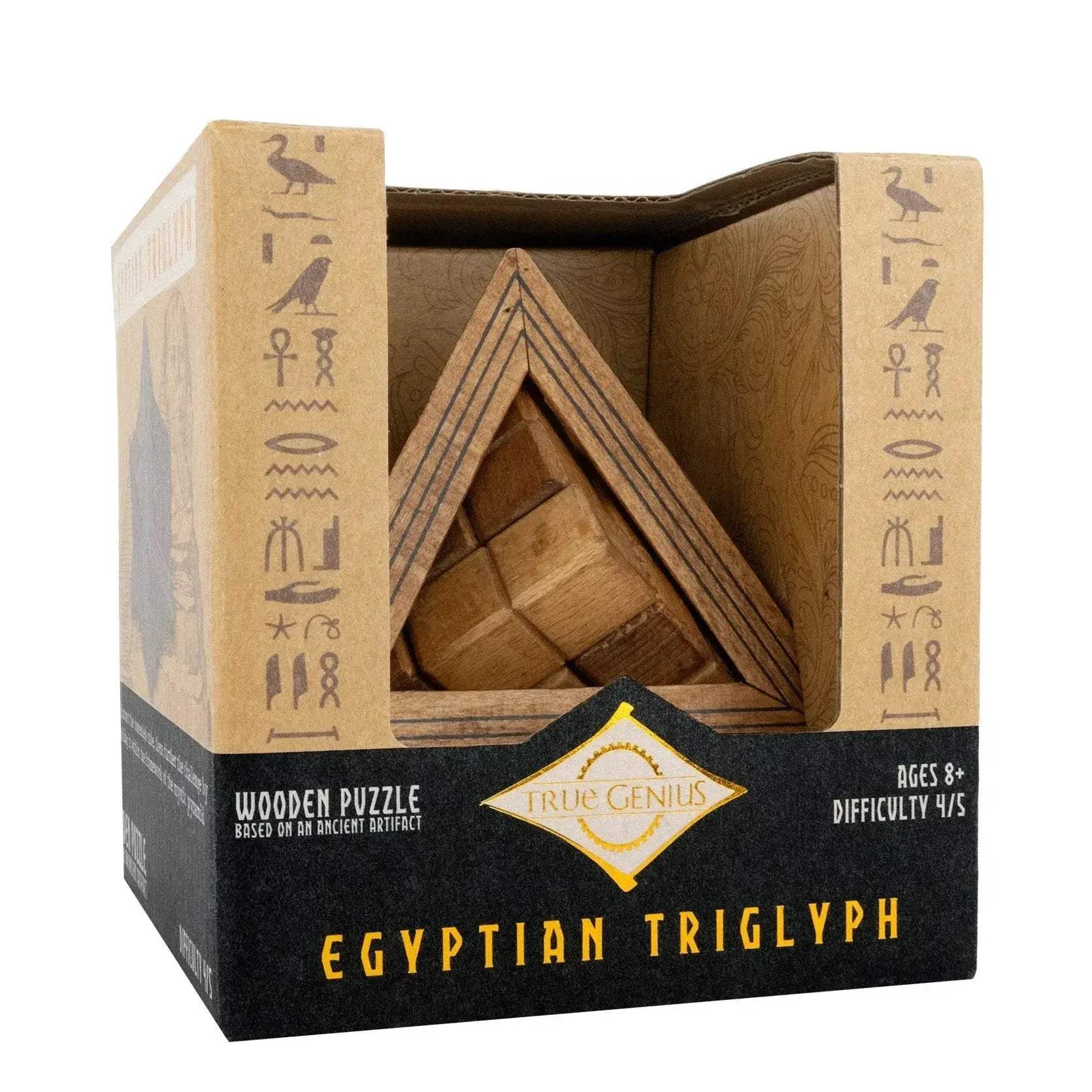Egyptian Triglyph - Wooden Pyramid Brainteaser - Image 4