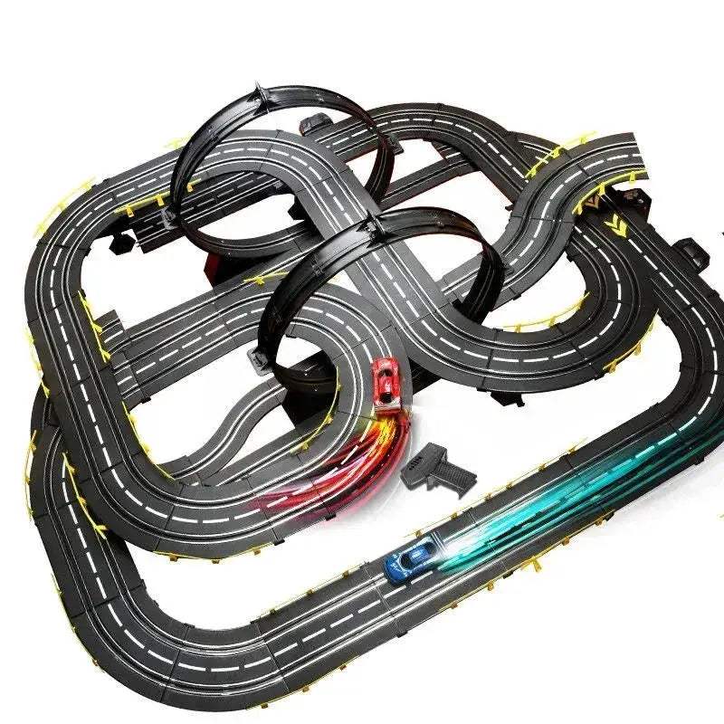 Electric Dual Remote Control RC Car Racing Track Toy - Image 5