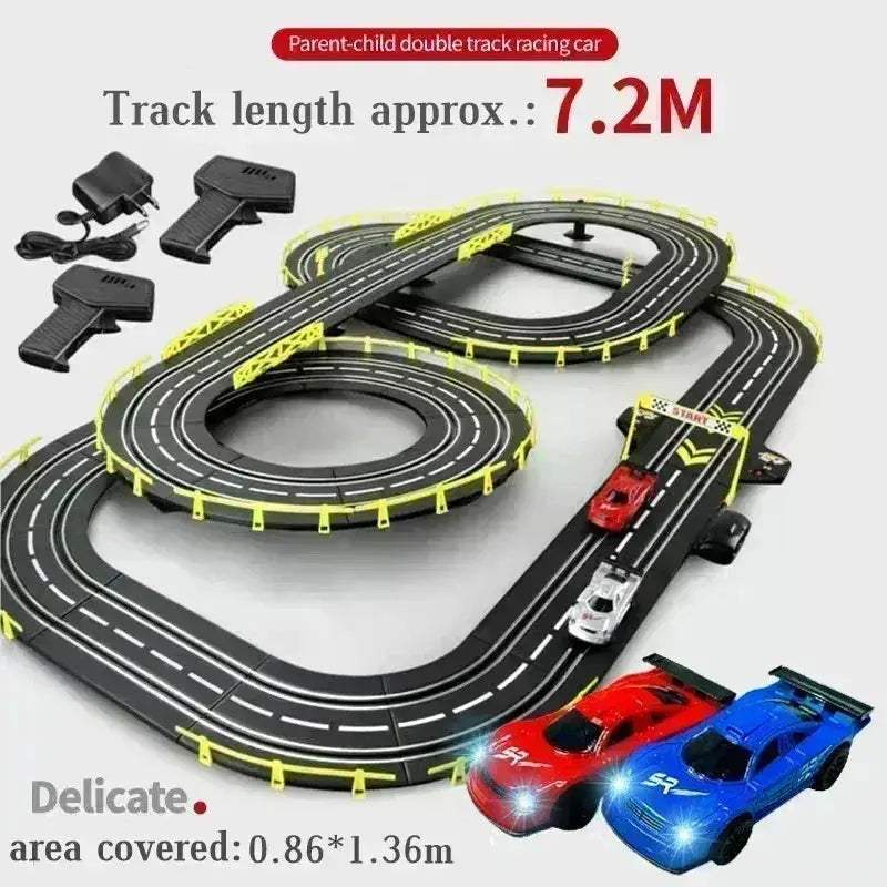 Electric RC Car Dual Remote Control Racing Track Toy - Image 5
