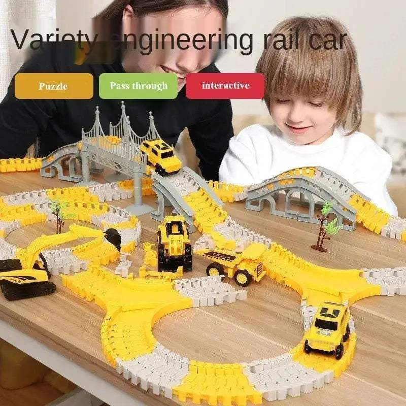 Electric Track Car Set For Kids Learning Educational - Image 3