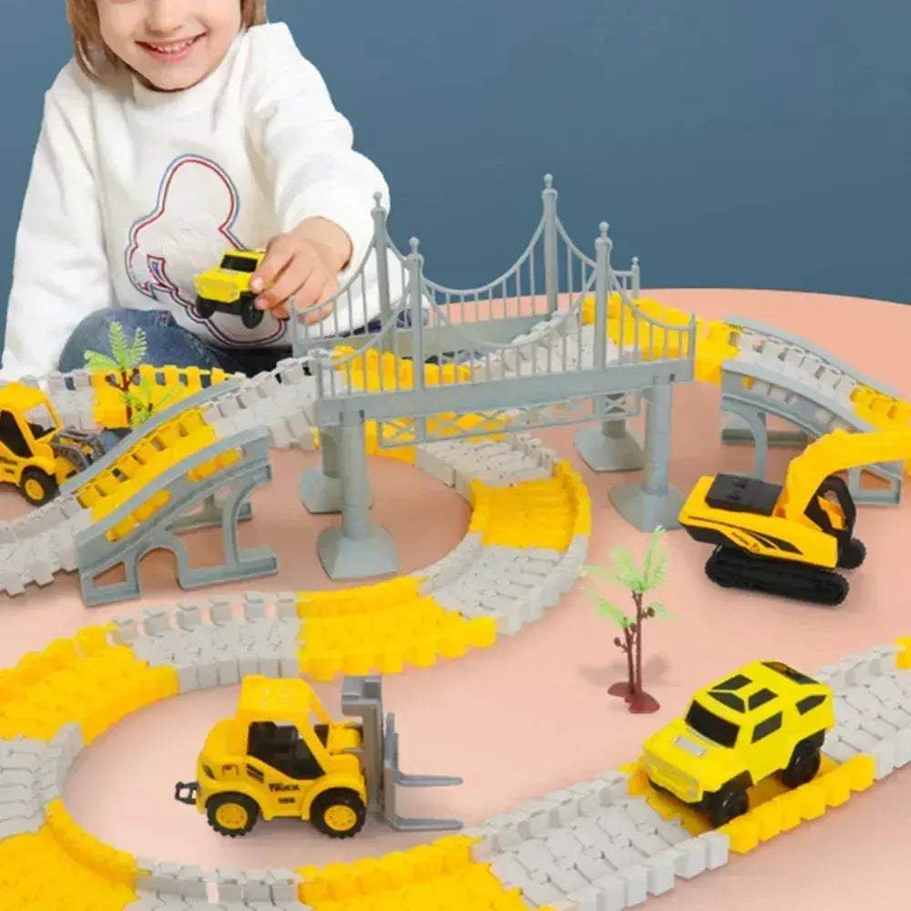 Electric Track Car Set For Kids Learning Educational - Image 4