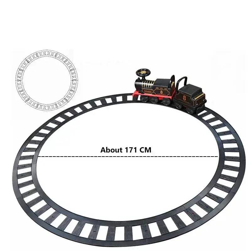 Electric Train Riding Toy For Kids With Realistic Diecast Design - Image 4