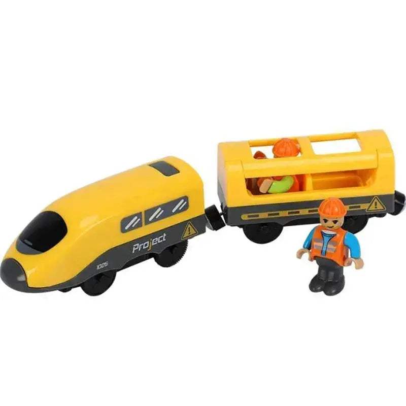 Electric Train Set for Wooden Railway Tracks Toy Gift - Image 11