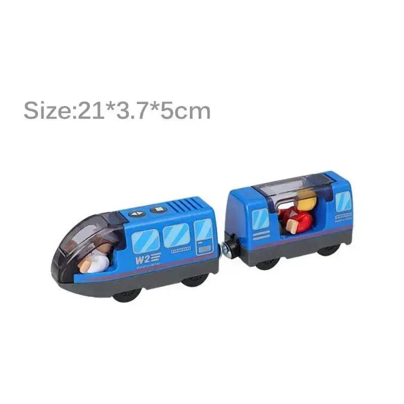Electric Train Set for Wooden Railway Tracks Toy Gift - Image 18