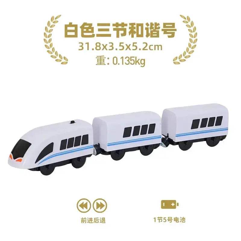 Electric Train Set for Wooden Railway Tracks Toy Gift - Image 25