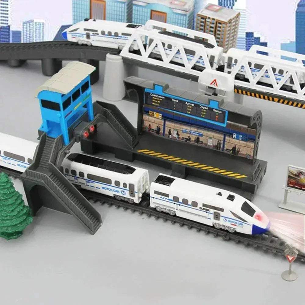 Electric Train Set High Speed Rail Toy For Kids Gift