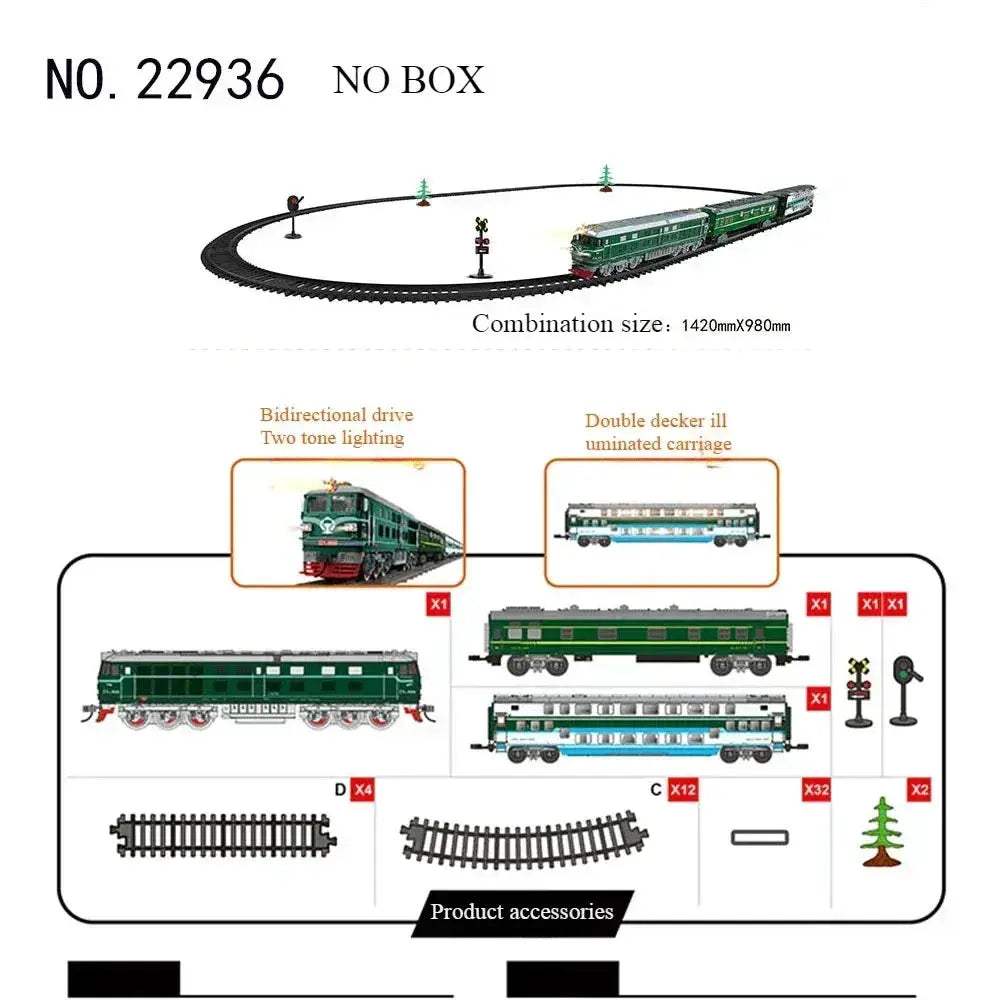 Electric Train Toy High-Speed Railway Set for Kids - Image 9