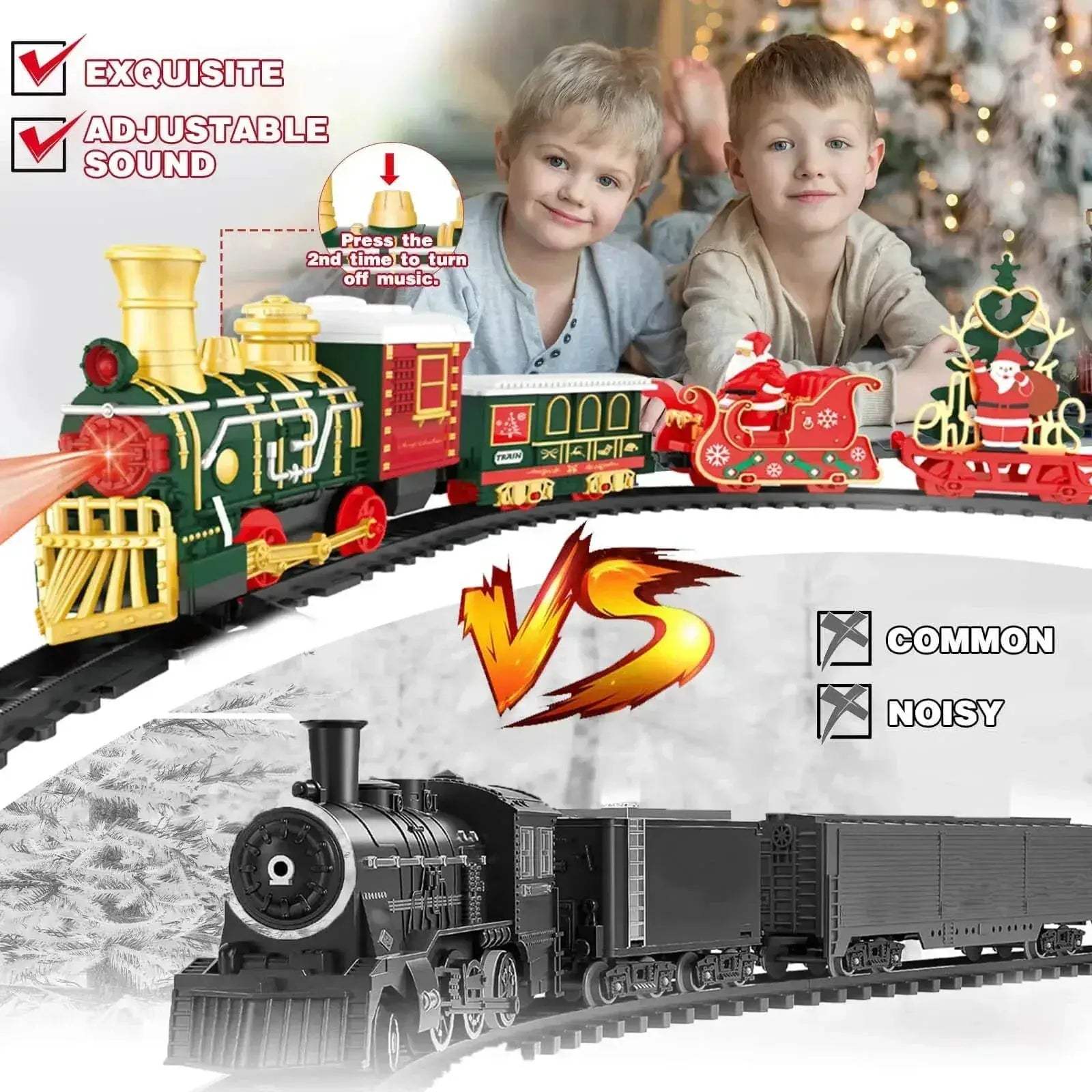 Electric Train Toy With Lights And Music For Christmas - Image 5