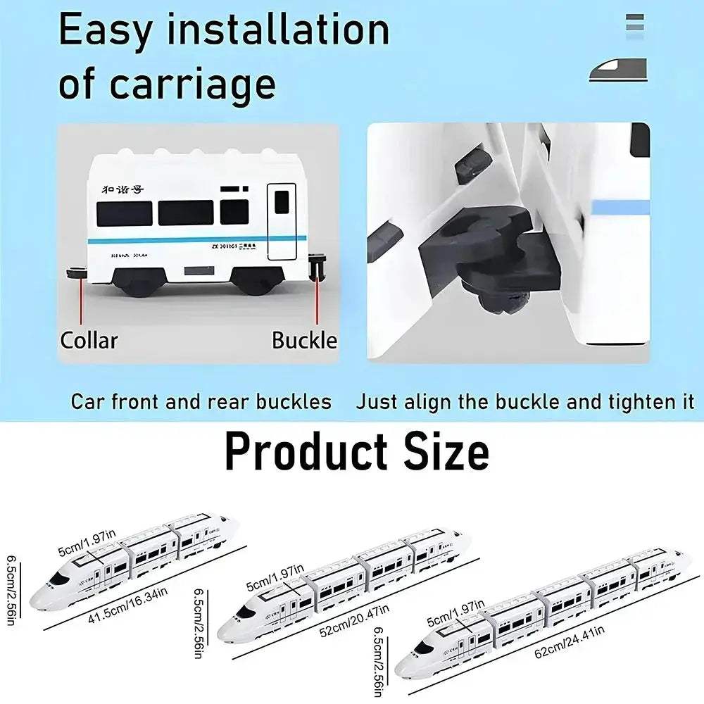 Electric Train Toy With Sound And Lights For Stem Learning - Image 5
