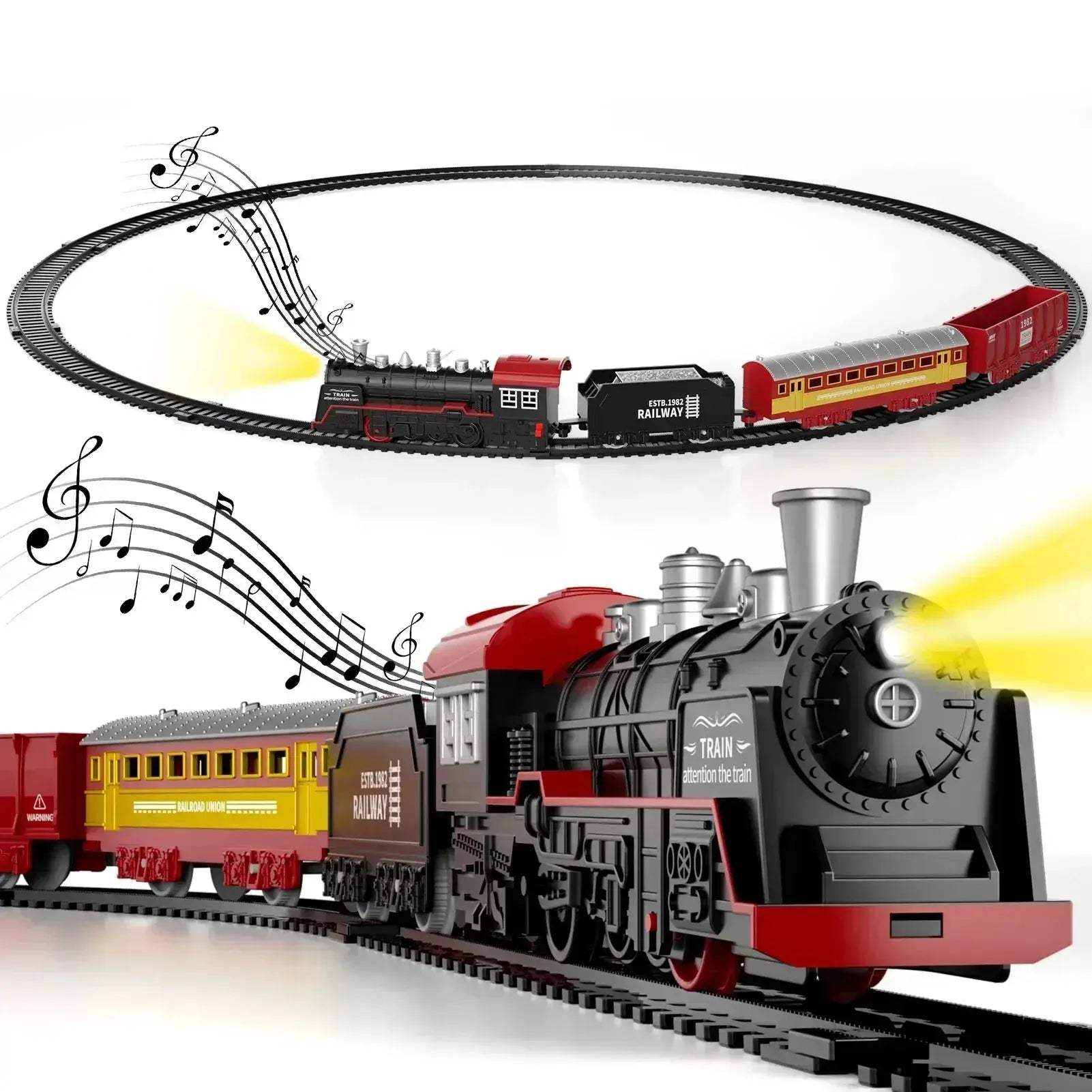 Electric Train Track Set With Lights And Sound STEM - Image 2