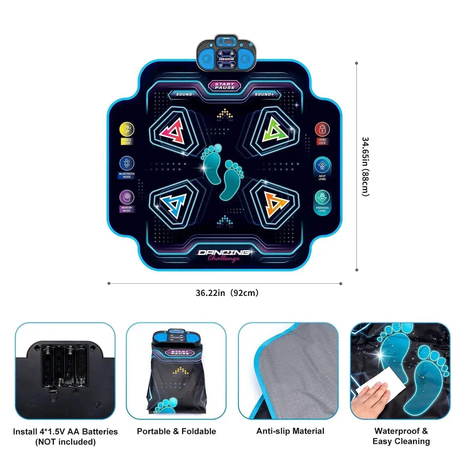 Electronic Dance Mat For Kids With 9 Levels And Music - Image 2