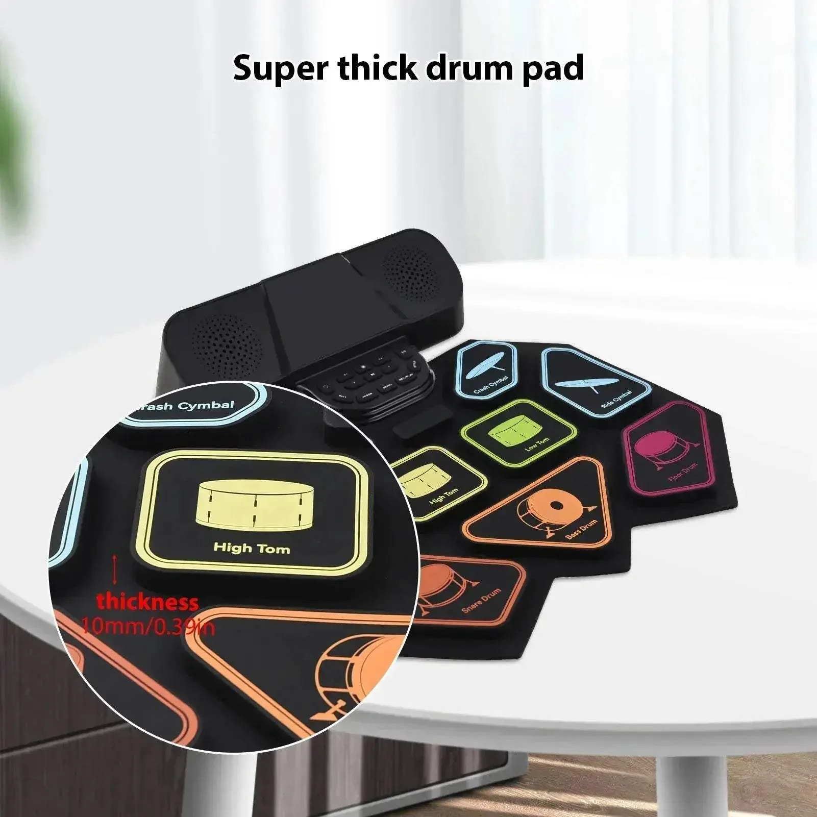 Electronic Drum Set With Dual Speakers And Bluetooth MIDI - Image 4