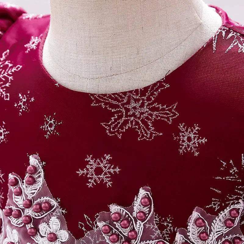 Elegant Baby Girl Dress Beaded Lace Birthday Party For 0 To 5 Years - Image 3