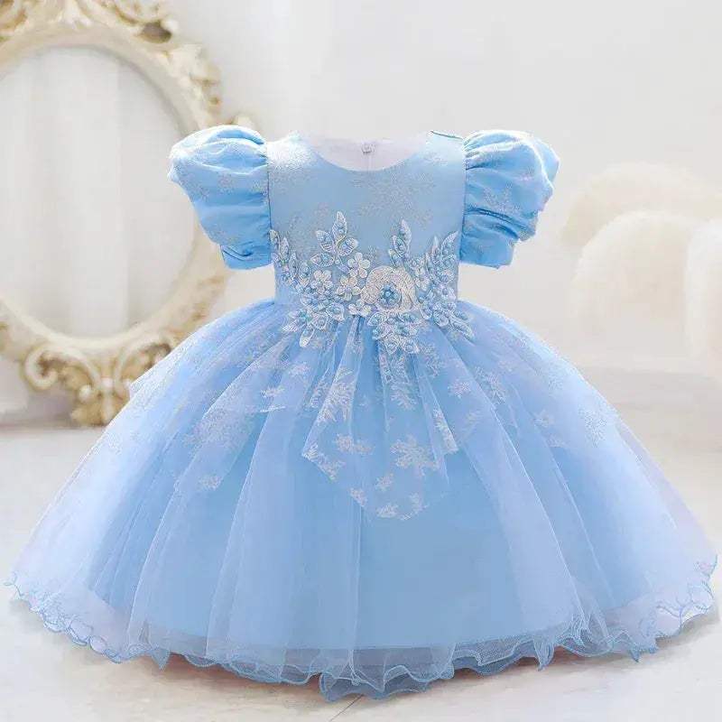 Elegant Baby Girl Dress Beaded Lace Birthday Party For 0 To 5 Years - Image 5