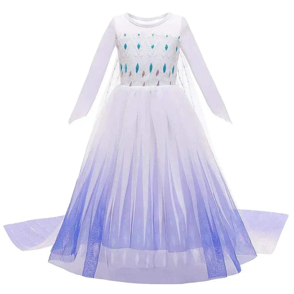 Enchanting Disney Princess Costume Anna Elsa Dress For Girls Ages 2 To 10 - Image 23