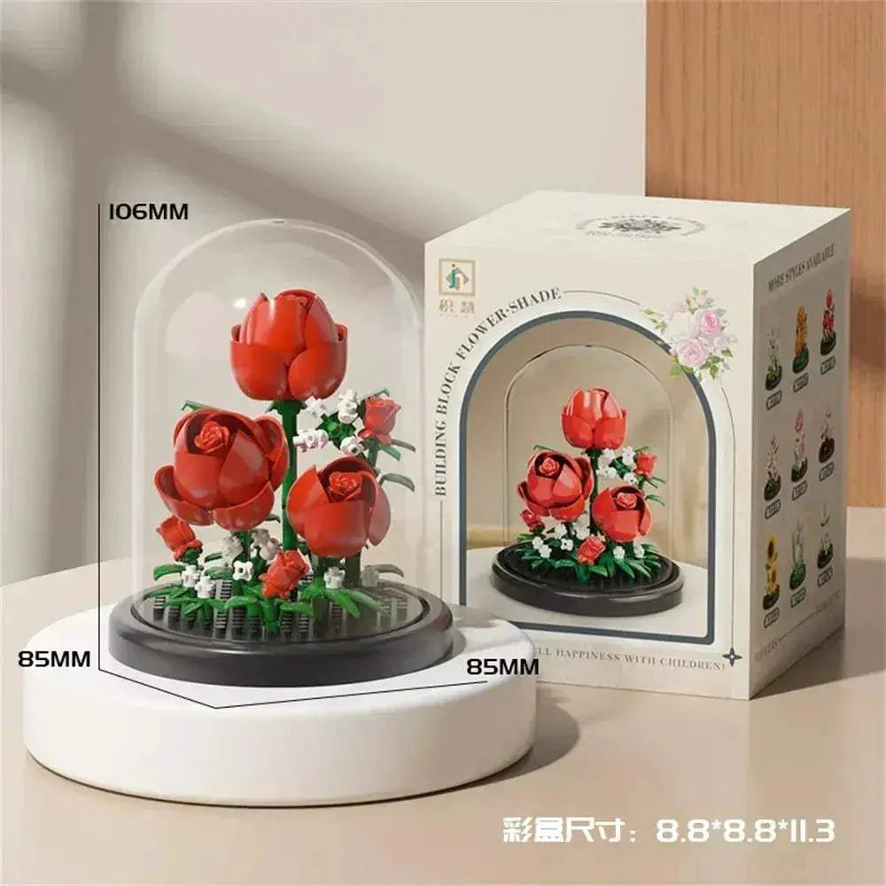 Eternal Flower Bonsai Micro Building Blocks Home Decor Gift - Image 3