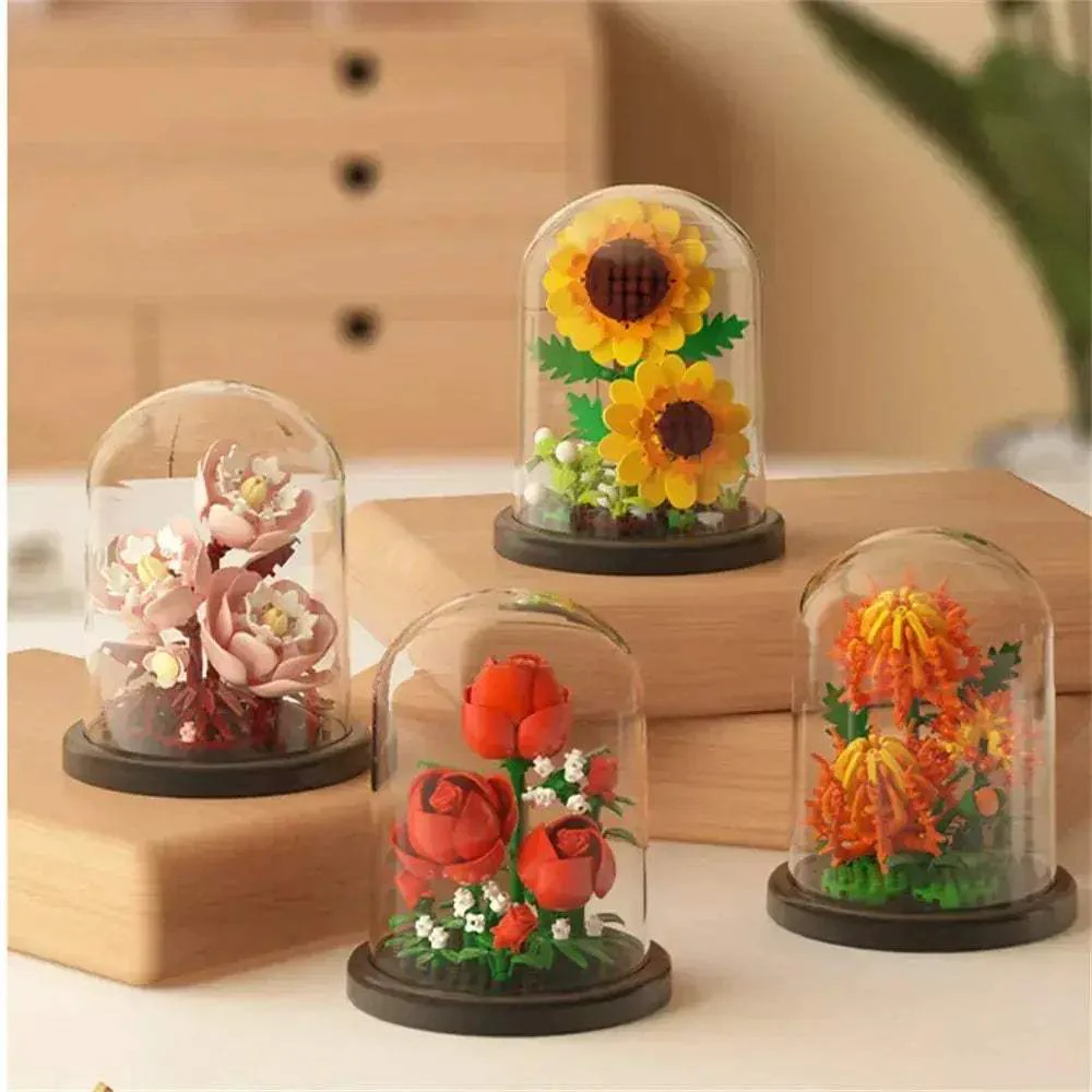 Eternal Flower Bonsai Micro Building Blocks Home Decor Gift - Image 4