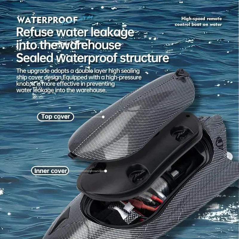 Extreme Speed RC Boat Waterproof Design Turbo RC Boat - Image 4
