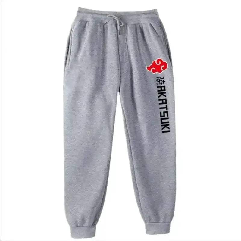 Unisex Anime Akatsuki Fleece Jogger Pants For Streetwear - Image 11