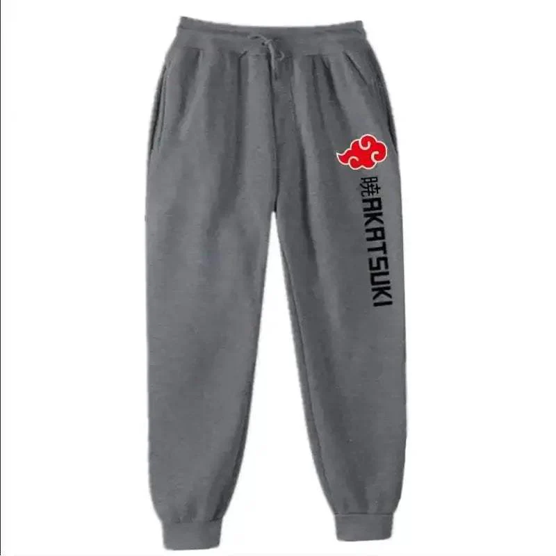 Unisex Anime Akatsuki Fleece Jogger Pants For Streetwear - Image 13