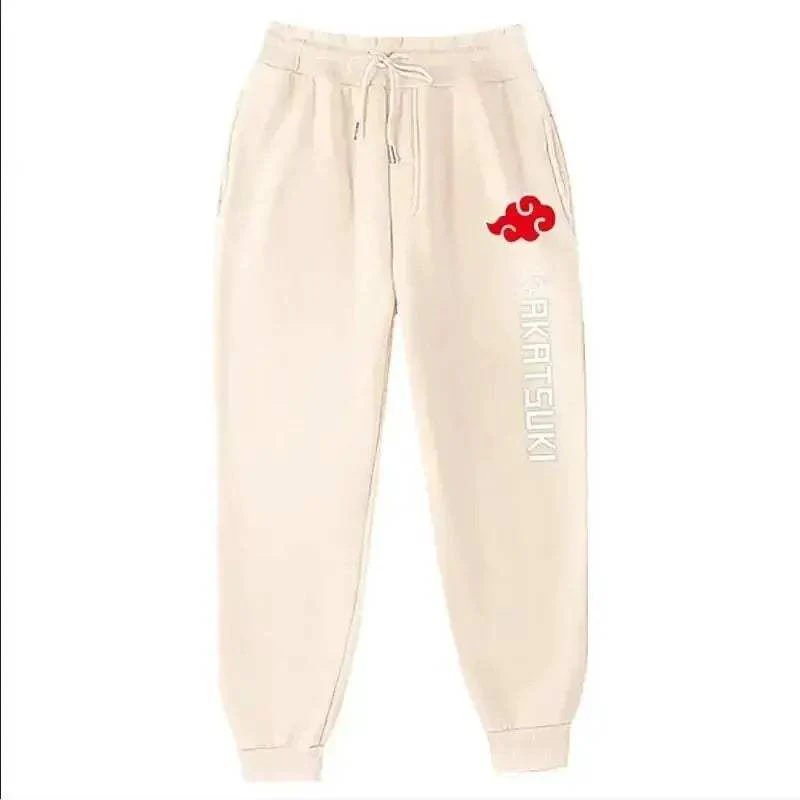 Unisex Anime Akatsuki Fleece Jogger Pants For Streetwear - Image 19