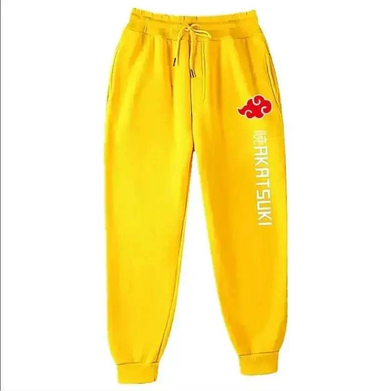 Unisex Anime Akatsuki Fleece Jogger Pants For Streetwear - Image 8