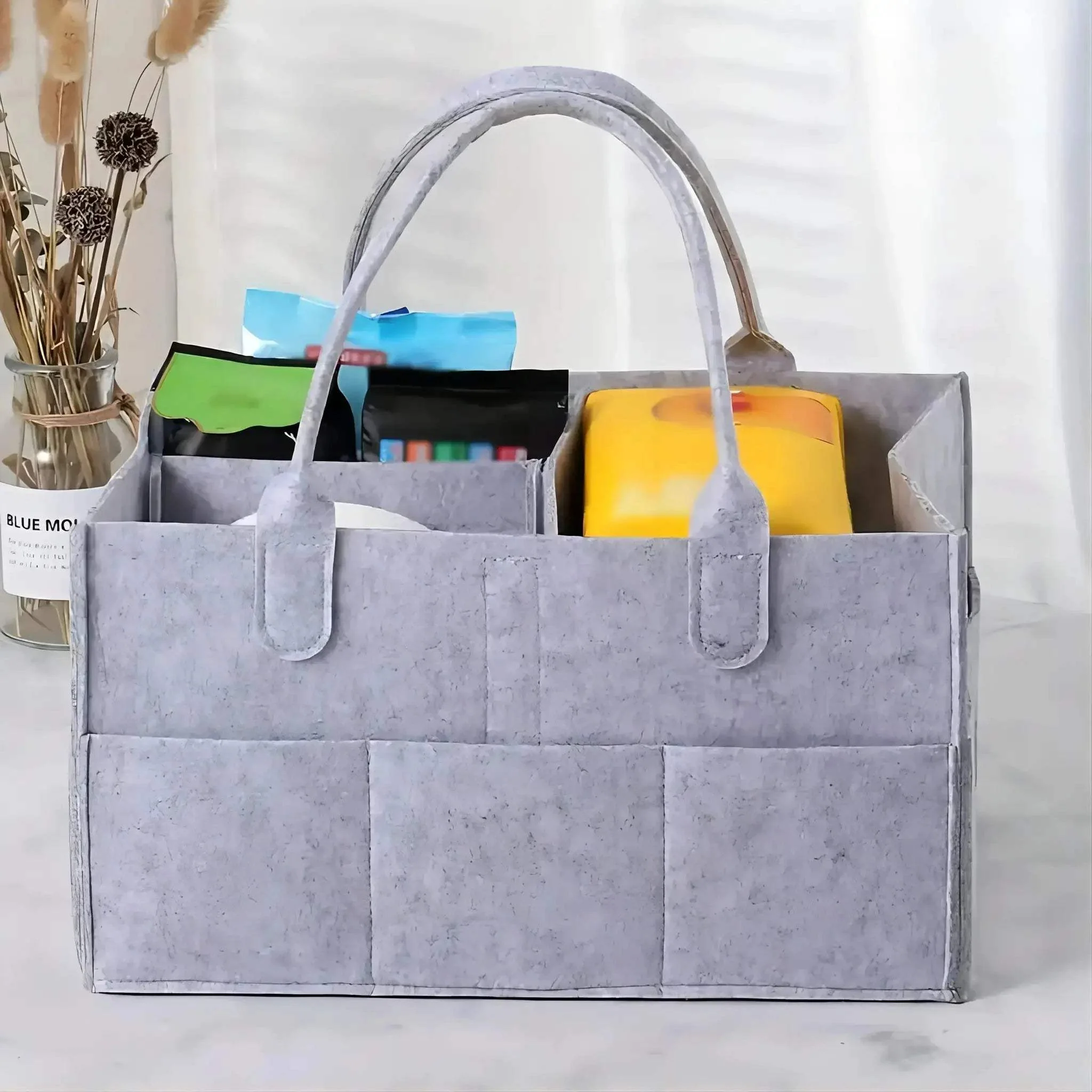 Felt Diaper Bag Portable Storage Organizer For Moms