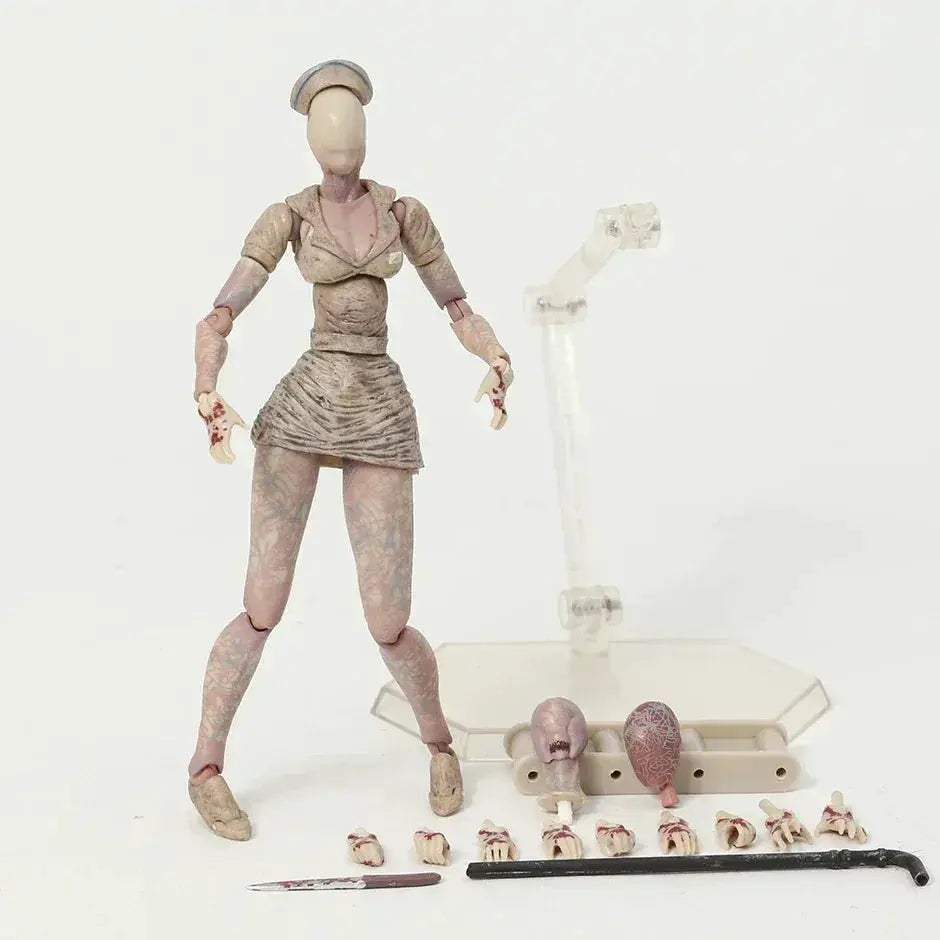 Figma SP-055 Red Pyramid Thing And SP-061 Bubble Head Nurse Action Figures PVC 15 cm Unisex - Image 7