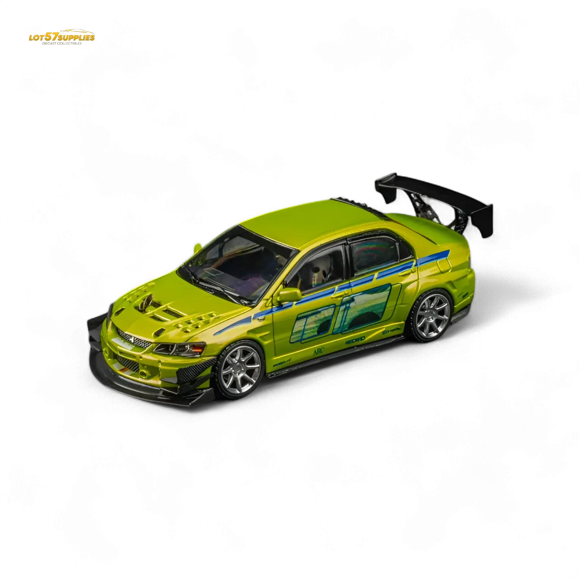 Findclassically Mitsubishi Lancer Evo 9 FNF Bryan Livery Green 1:64 - Image 2