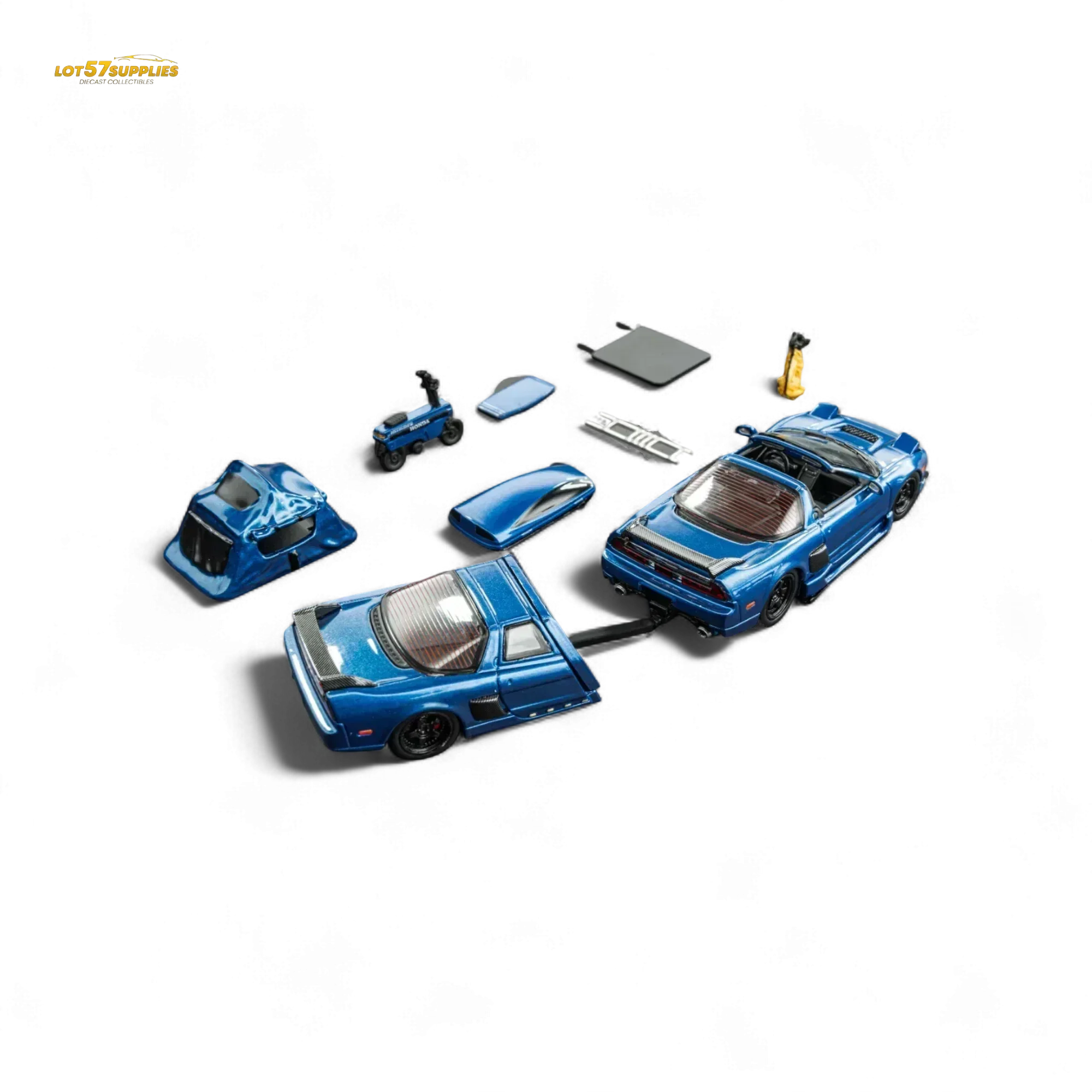 Findclassically NSX TRA Transparent Blue Full Set 1:64 - Image 3