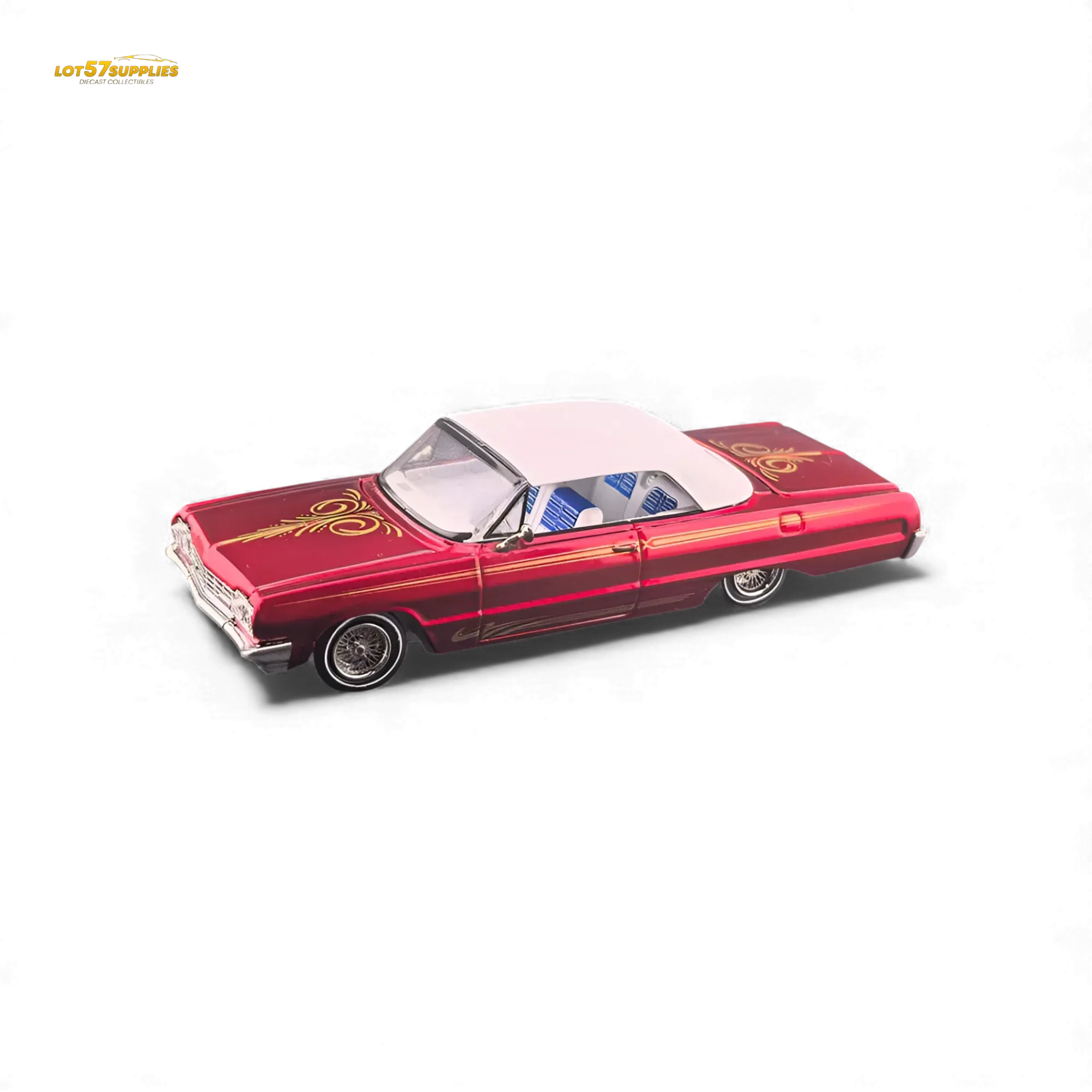 Fine Works64 Chevrolet Impala Transparent Red 1:64 - Image 3