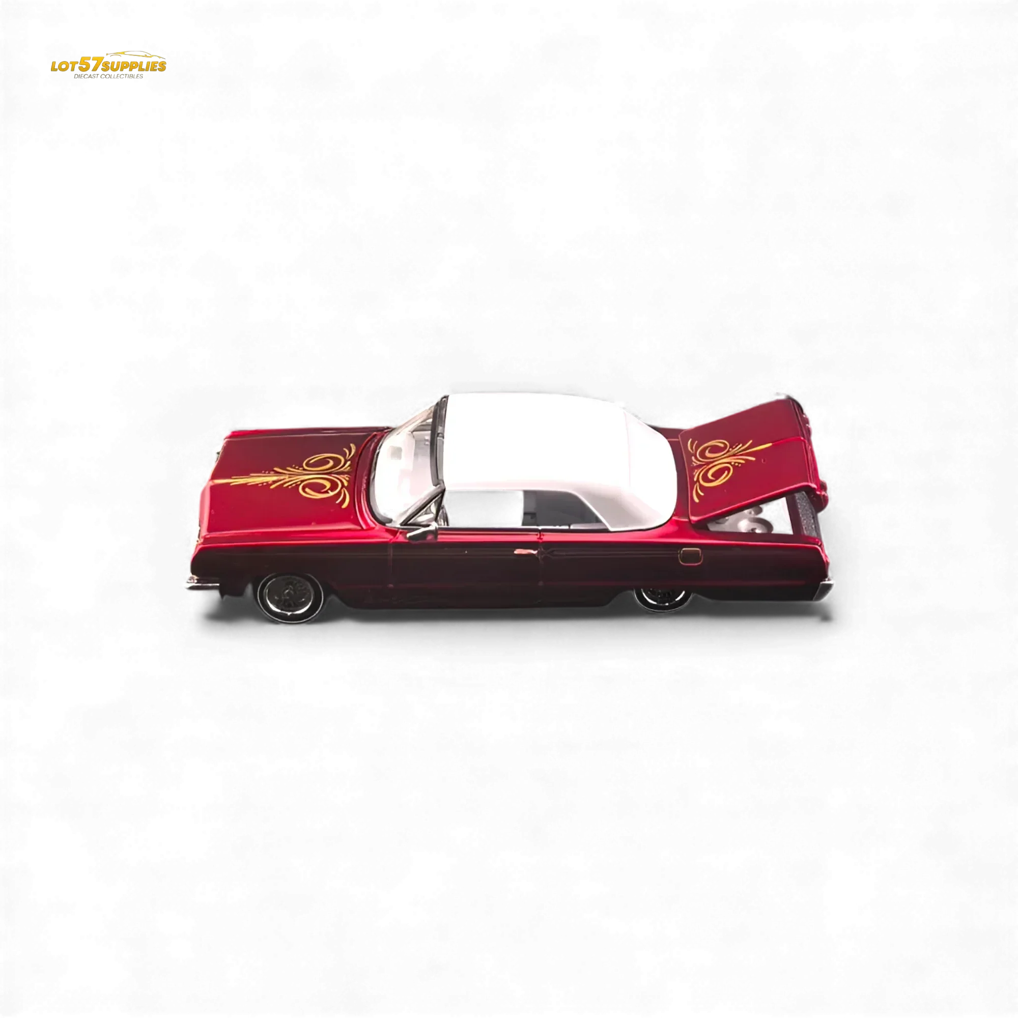 Fine Works64 Chevrolet Impala Transparent Red 1:64 - Image 4