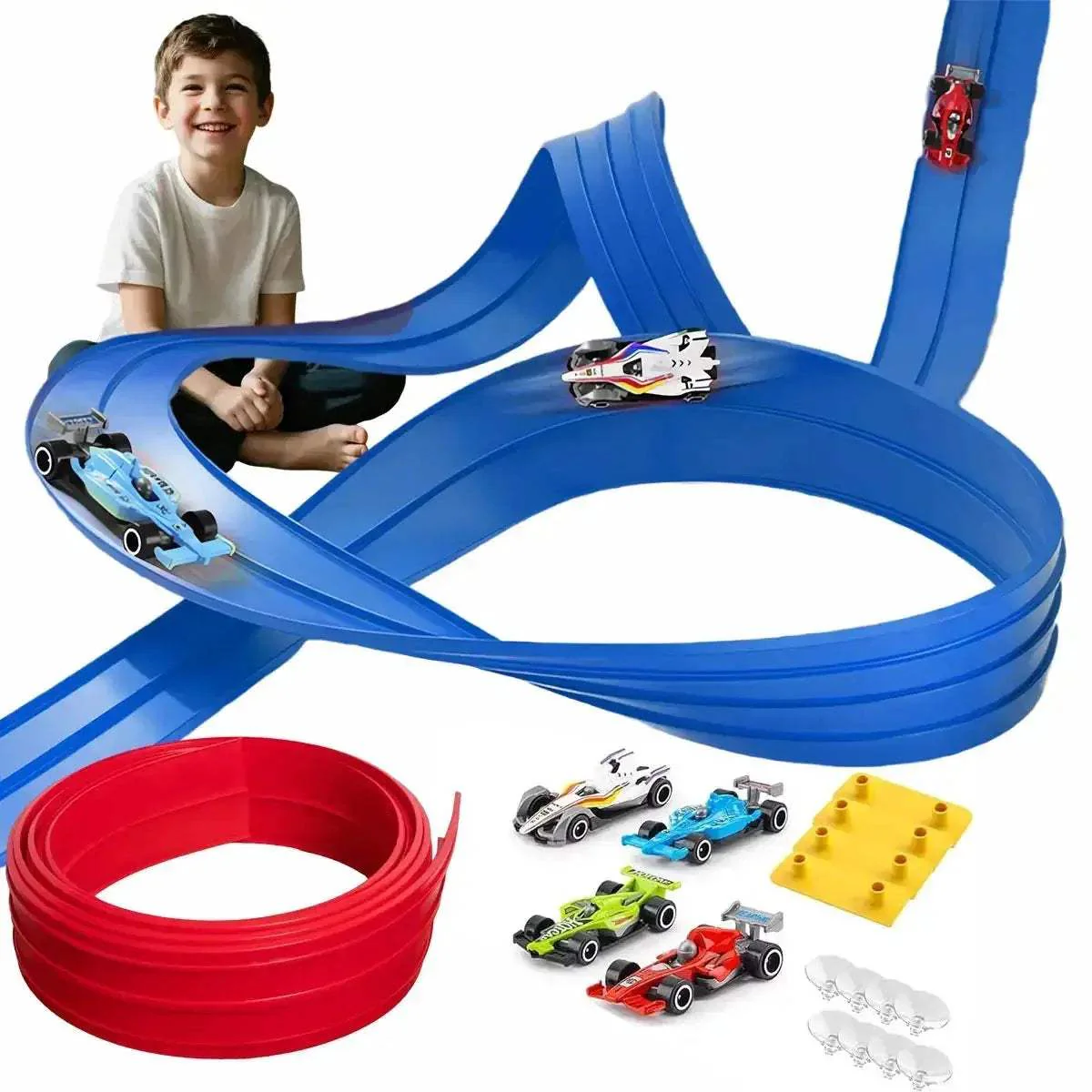 Flexible Track Toy Set With Mini Car for DIY Education