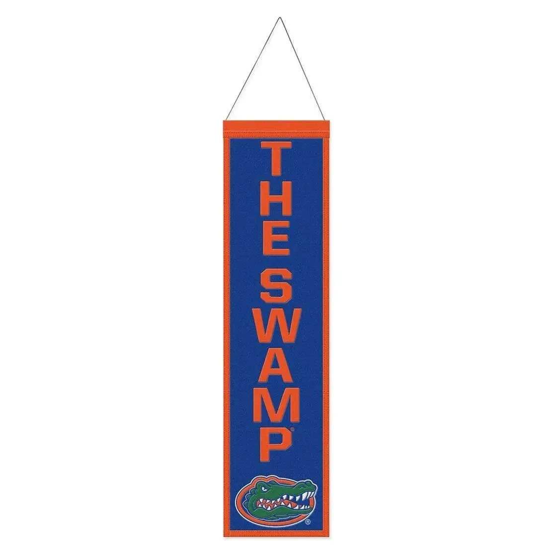 Florida Gators Wool Banner 8x32 Heritage Slogan Design