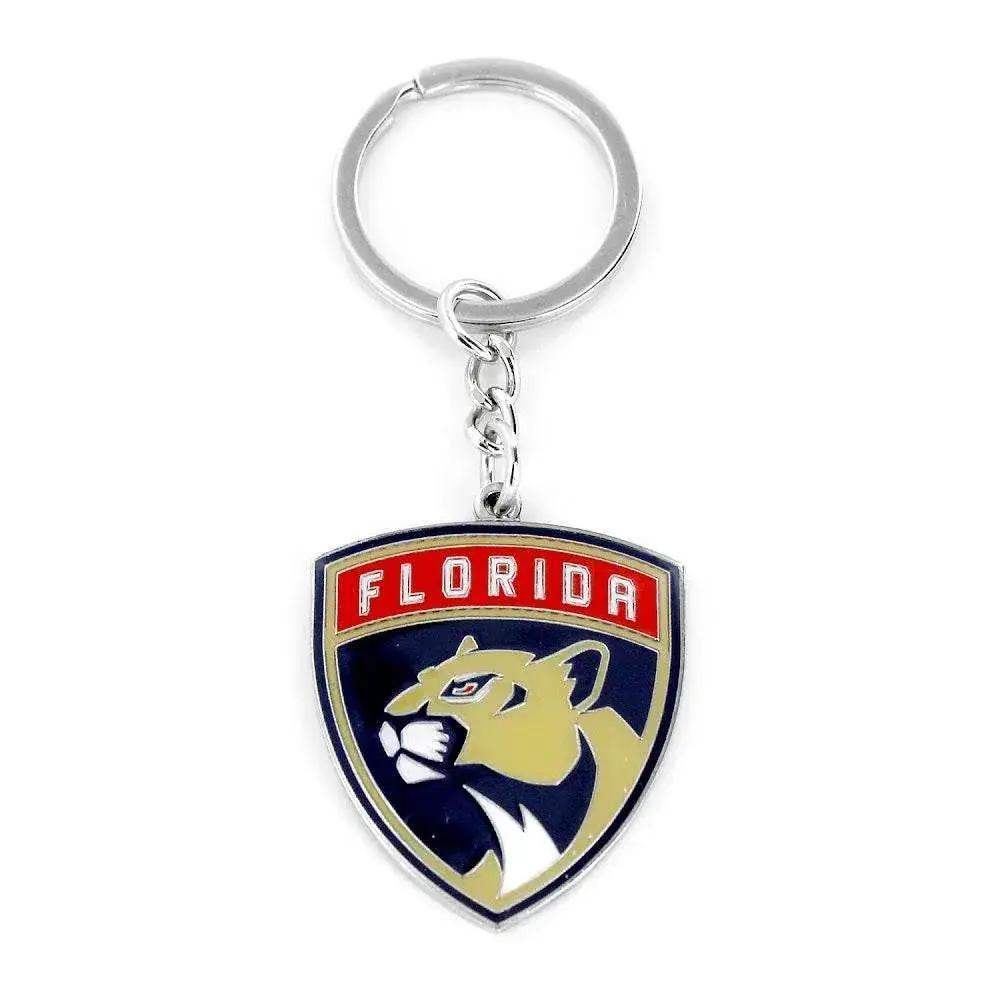 Florida Panthers Logo Keychain With Detachable Split Ring